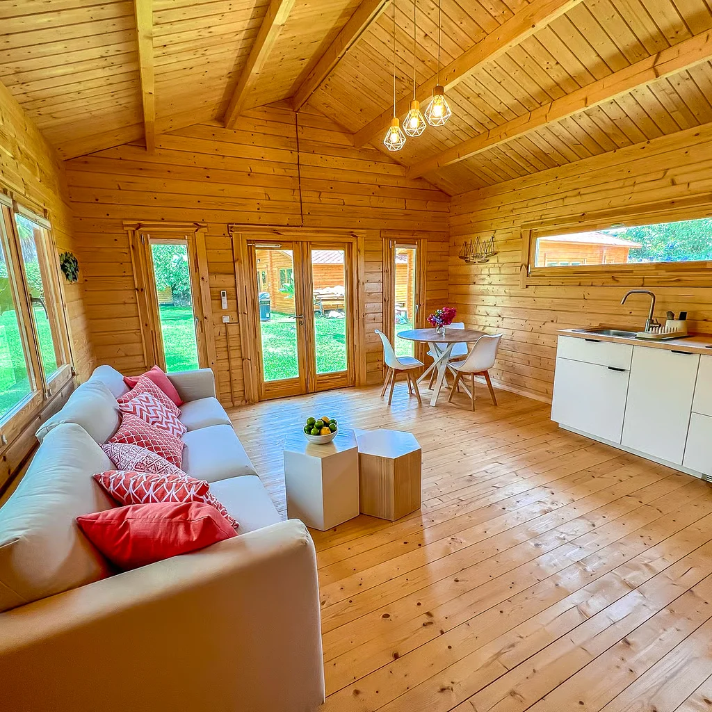 Interior of Casa Coco cabin
