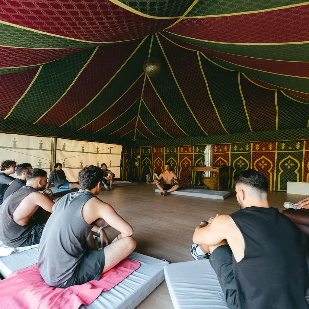 Inside the Moroccan Jaima tent