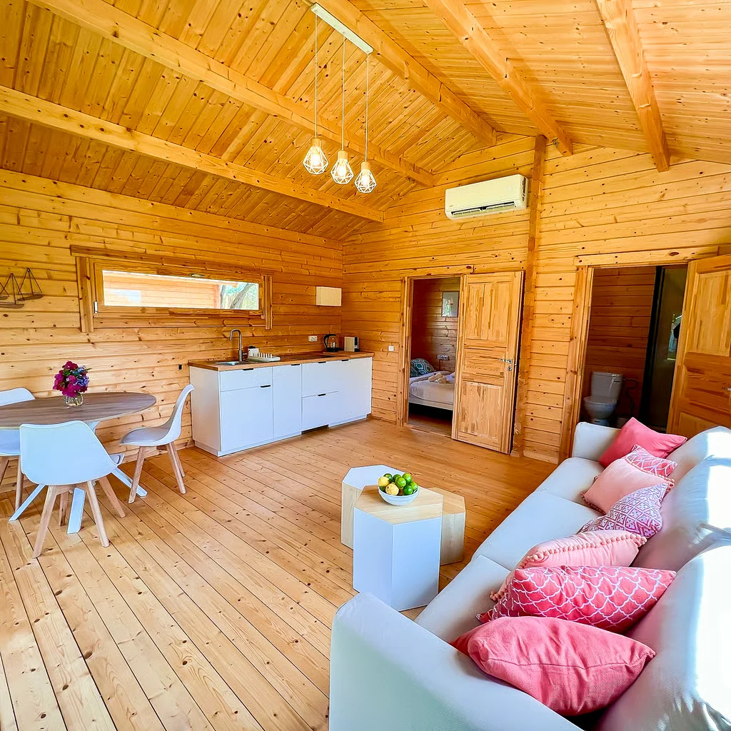 Interior of Casa Mango cabin