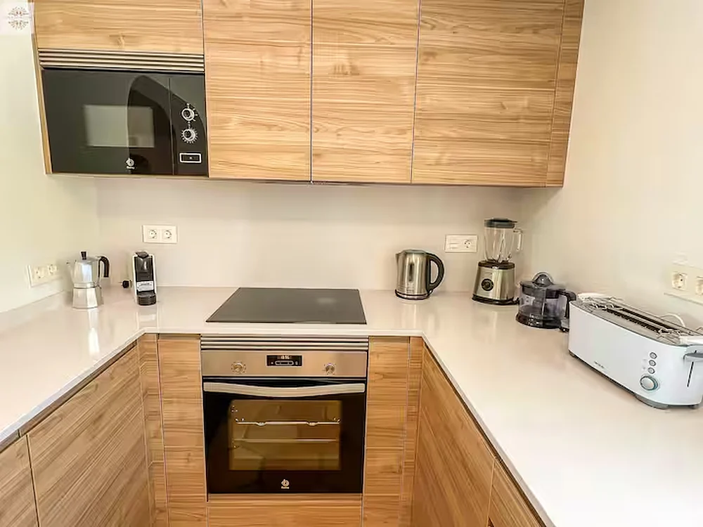The fully equipped villa kitchen